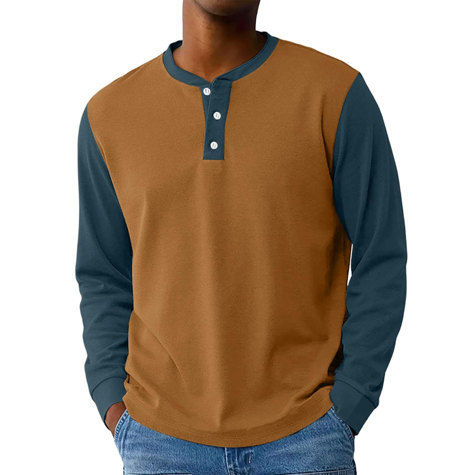 

Men s Loose Casual Long-sleeved Lapel Zip-up Hoodie M