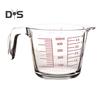 Glass Measuring Cup with Handle & V-Shaped Spout Shot Glass Espresso Jugs Transparent Scale Ounce Measure Jugs Mixing Mug for Bar Party Wine Milk