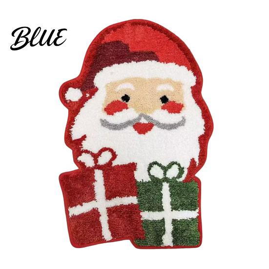 Cloud-like Comfort Floor Absorbent Anti-slip Snowman Non-Slip Xmas Tree Mat Christmas Bathroom Rug Washable Santa