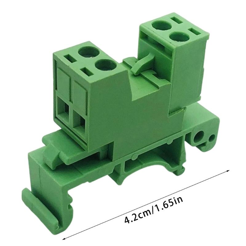 High Performances Rail Type Terminals Block 5.08mm Spacing For 10Amp 300Volt Application Screw Plug-in Connector