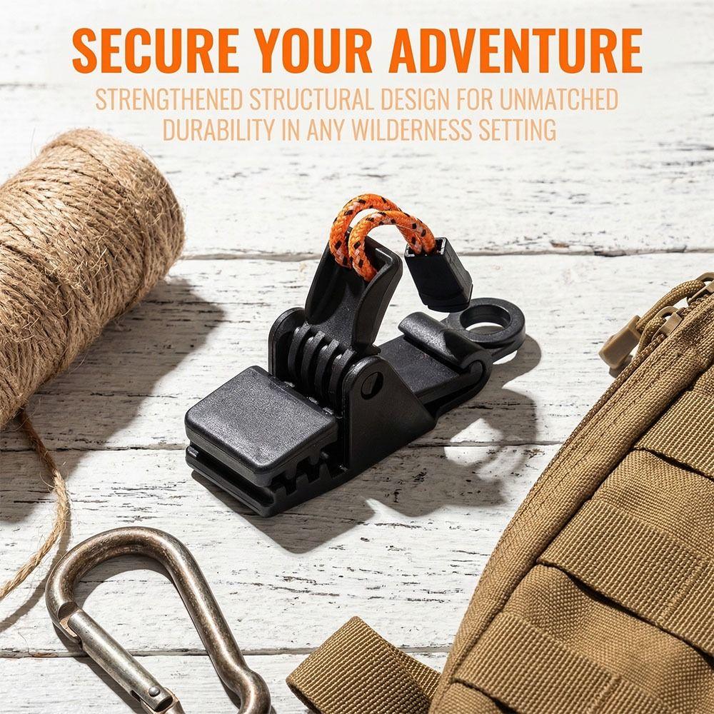 4 Pcs Nylon Tent Clip Heavy Duty Windproof Clamps Durable Awning Clamp  Caravan Canopies