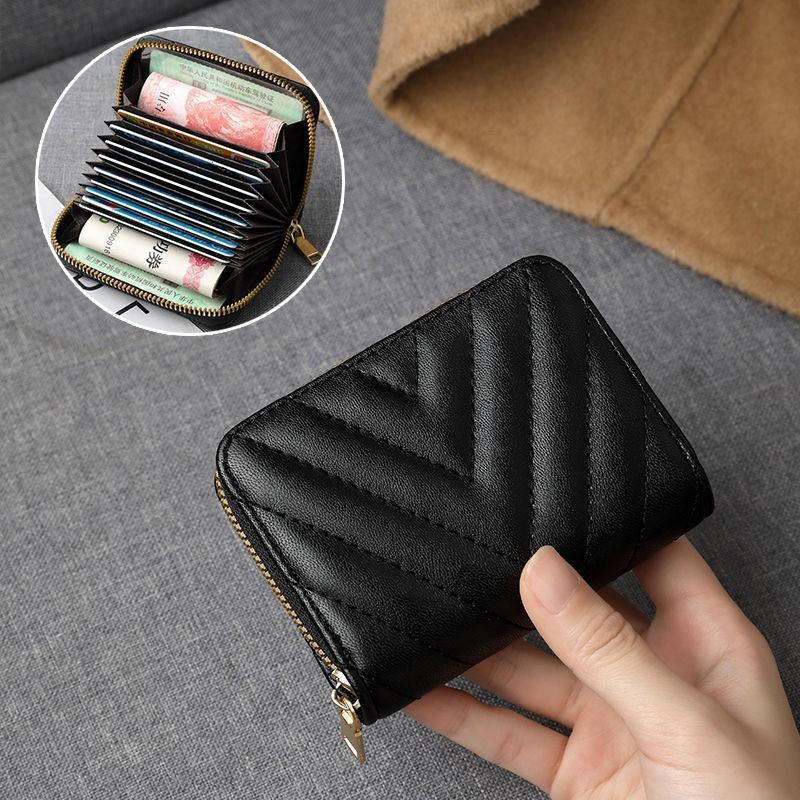 Womens Premium PU Card Holder Wallet With Multiple Slots Lightweight RFID-Blocking Organizer Daily Use