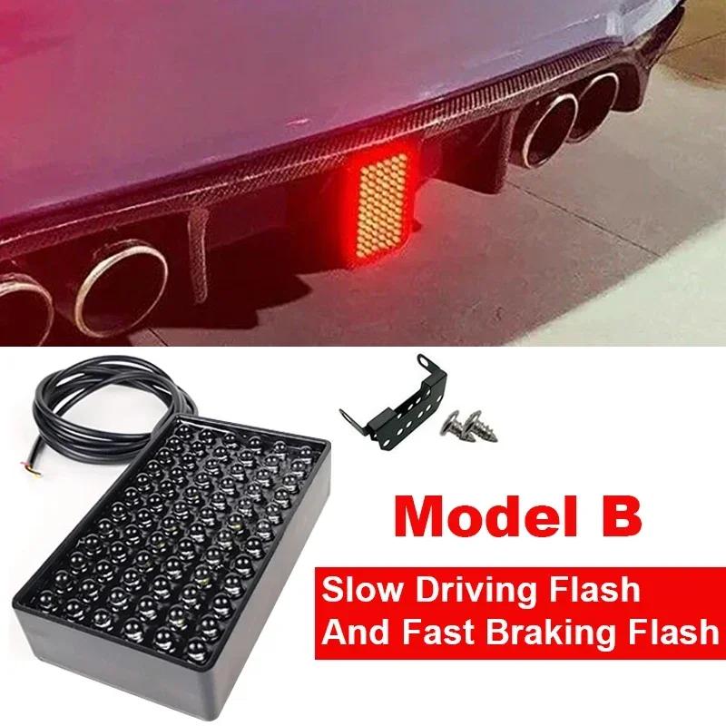 

Car Accessories 72 LED Brake Light F1 Pilot Light LED Brake Lights Rear Bumper Pilot Lamp For BMW For Benz For VW Universal Cars Model B-White LEDs