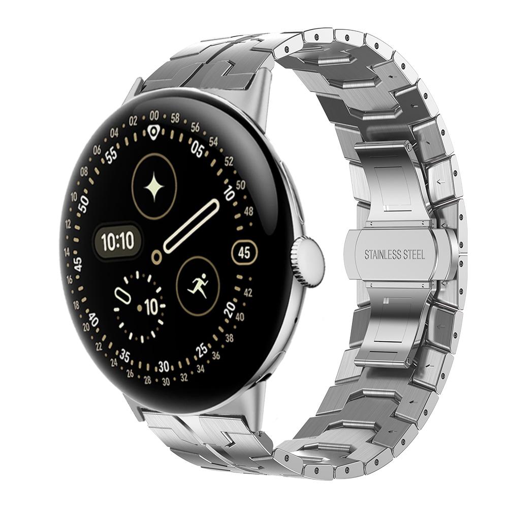 

Stainless Steel Strap for Google Pixel Watch 4 45mm Luxury Metal for Google Pixel Watch 3 45MM Mans Wrist Bracelet Accessories for Pixel 3 45mm срібний