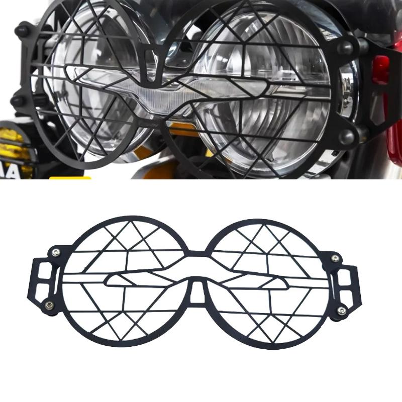NEW Motorcycle Folding Headlight Head Light Guard Protector Grill Double Protection Cover For Moto Guzzi V85TT V85 TT V 85 TT