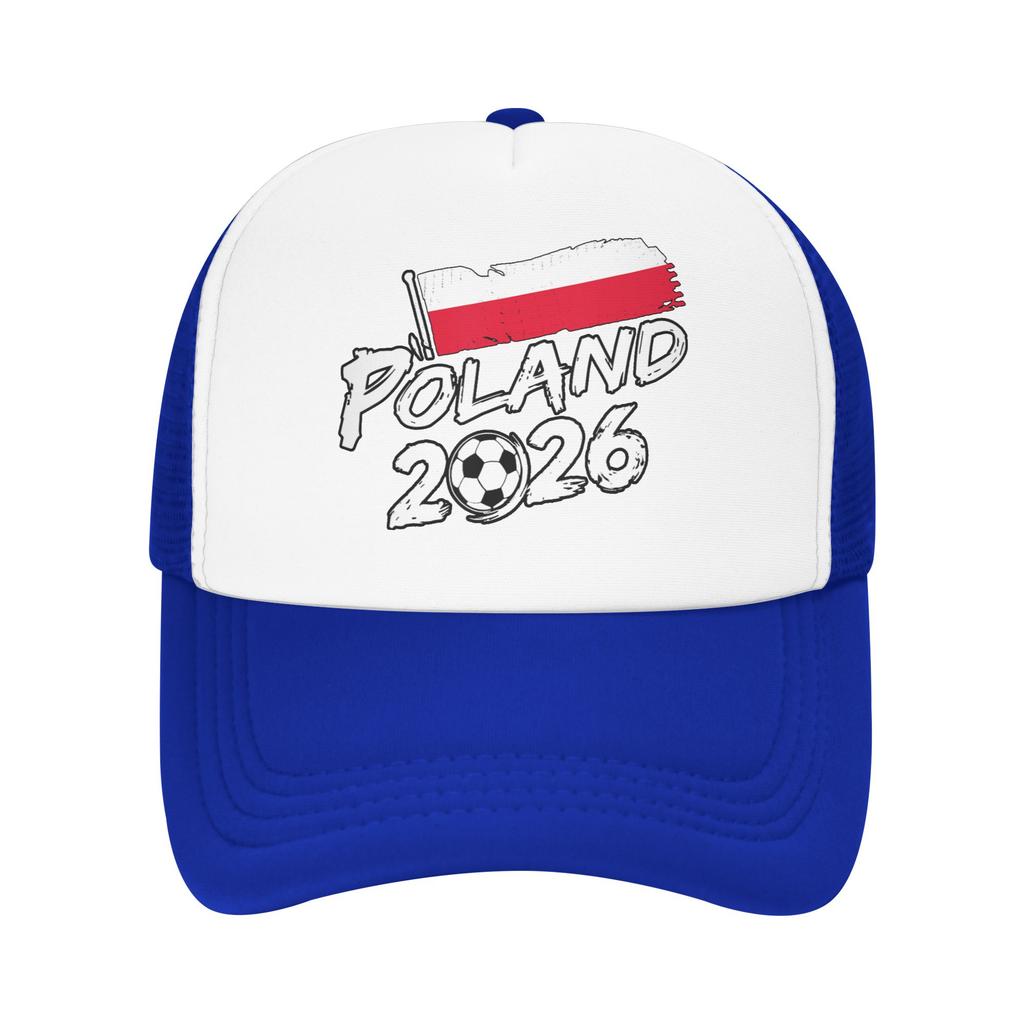 Summer Sun Hats  Poland Soccer n Polish Flag Baseball Cap Sun  High Quality Design Trucker Hat Women Unisex Snapback Cap