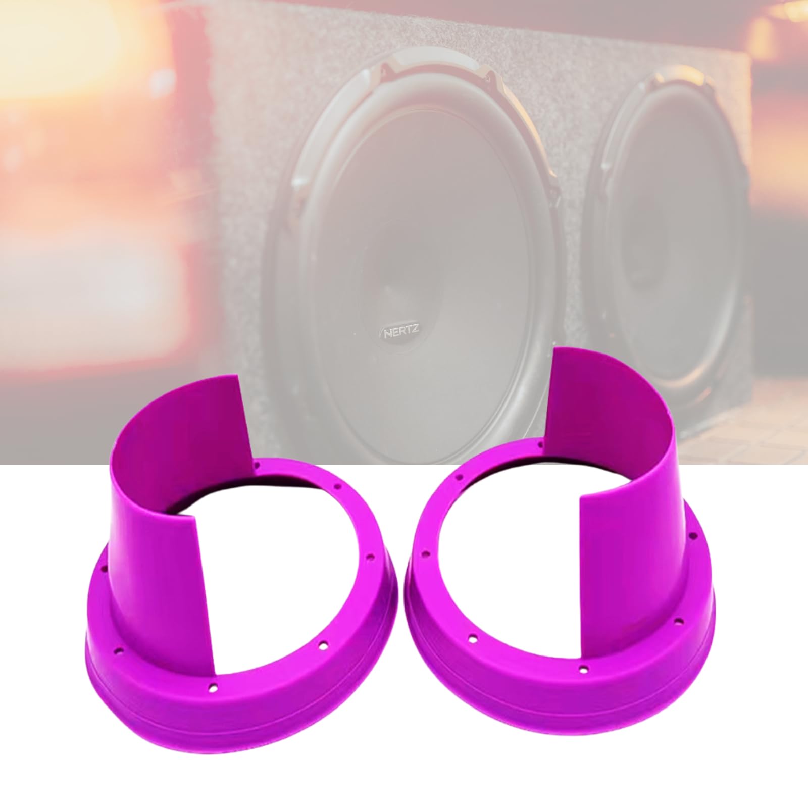 

BATGXGO Car Speaker Cover, 6.5 inches (17 cm), Universal Rubber Rubber Waterproof Cover for