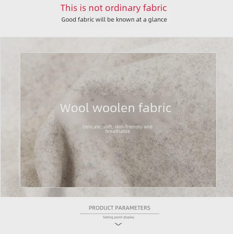 Damen Retro High-Waist Wollrock - Herbst/Winter A-Linie Mittellang