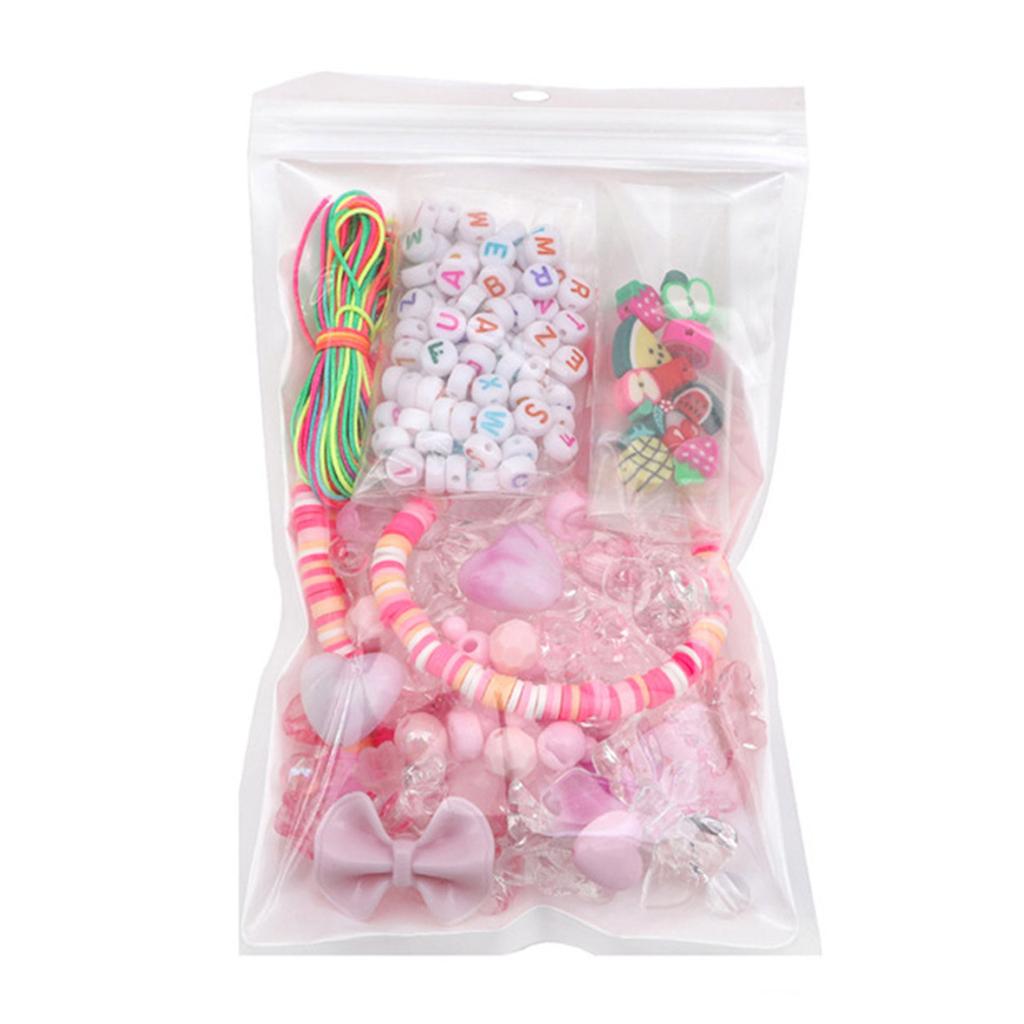 Buntes Perlen Handykette Bastelmaterial-Set Weiche Keramik Acrylperlen Set für DIY Charm Halskette Armband Schlüsselanhänger