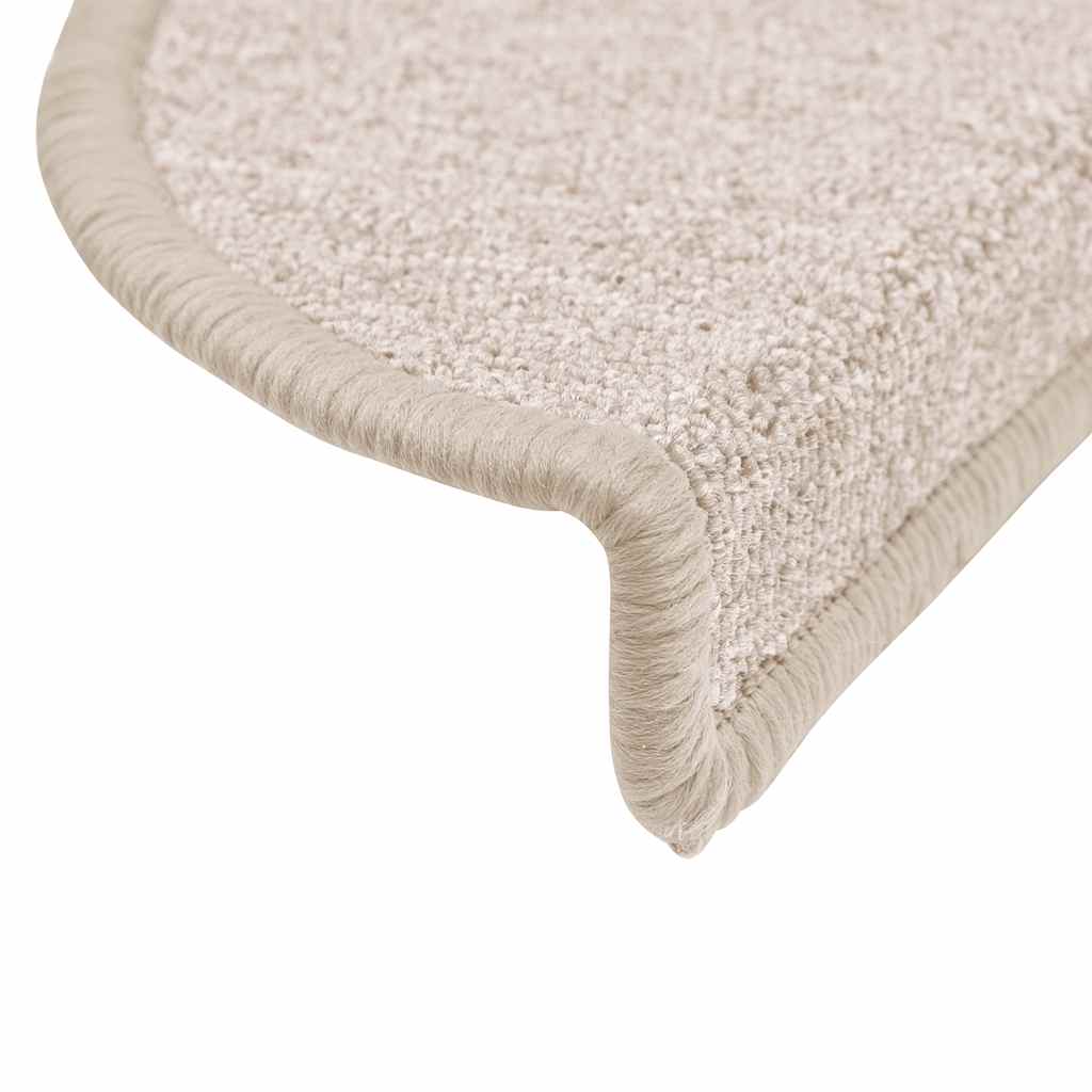 Step Mats 20 Pcs. 56 X 17 X 3 Cm Taupe Semi Circular