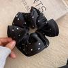 French-style Scrunchie with Ruffled Edges, Ins-style Satin Hair Tie, Simple and Elegant New Style