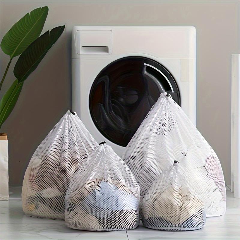 1pc Extra-Large Mesh Laundry Bag - Drying Polyester with Drawstring Closure- Perfect for Protecting Clothes from Snags and Tears