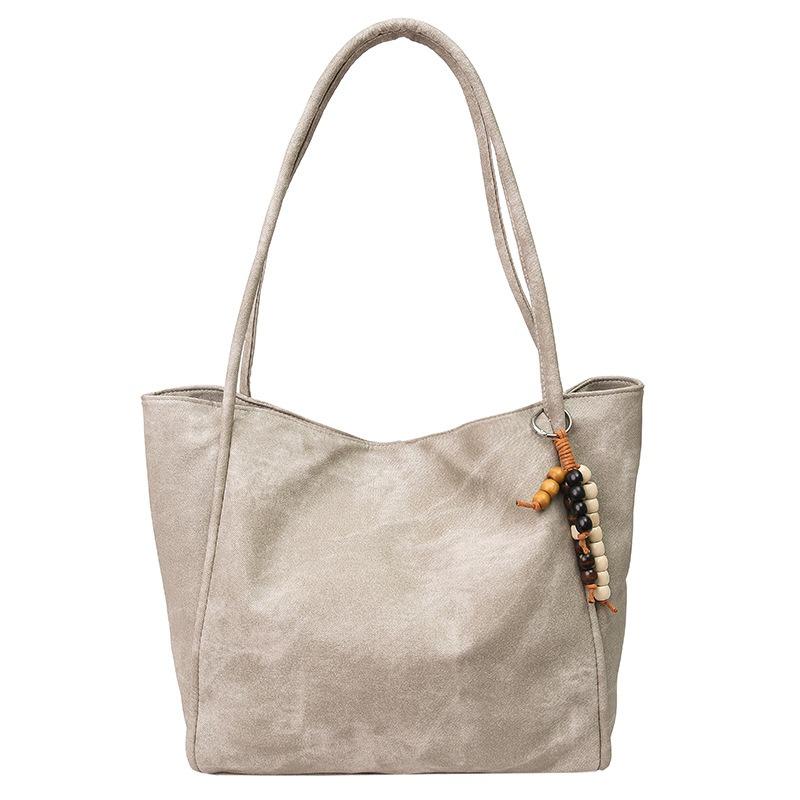 Retro large-capacity tote bag women's new high-end fashion shoulder bag niche simple commuter bag