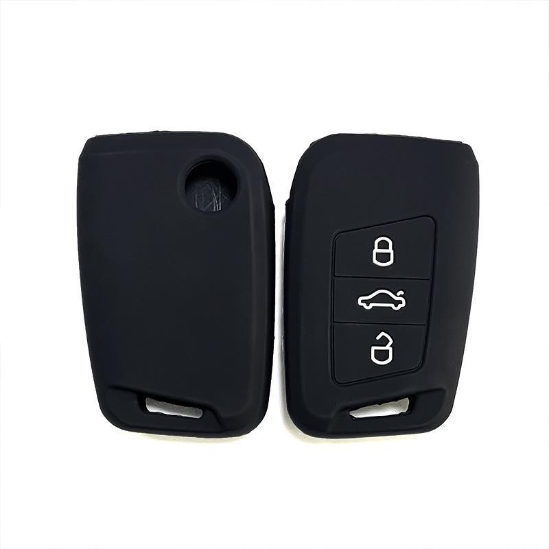 

Силиконовый чехол для ключа Volkswagen Magotan 330 и Passat CC Weilan B8L. Type C Single Cover