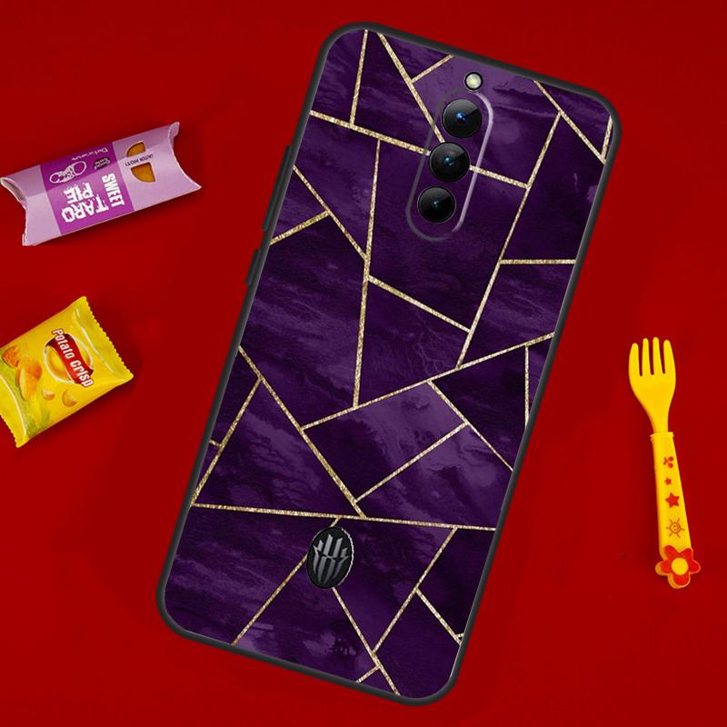 Geometric Abstract Crystal Case For ZTE Nubia Red Magic 8S 9S 10S 8 9 10 11 Pro Plus 6 7 6S 7S Pro 6R 5G 10 Air Cover