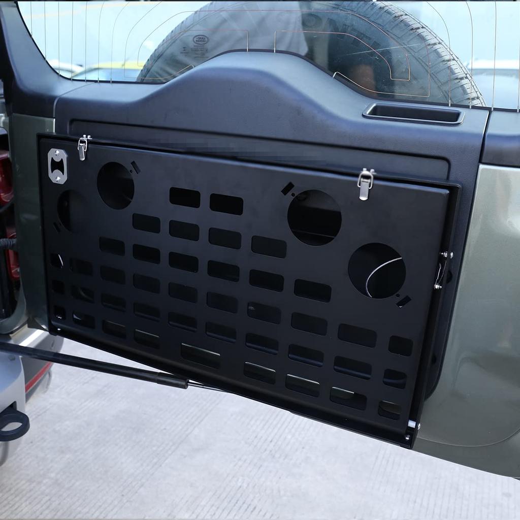 METYOUCAR for Land Rover Defender 90 110 Tray Multifunctional Tray Rack Car Simple Table Foldable Tailgate Table Rear Door Table Storage Cargo Shelf