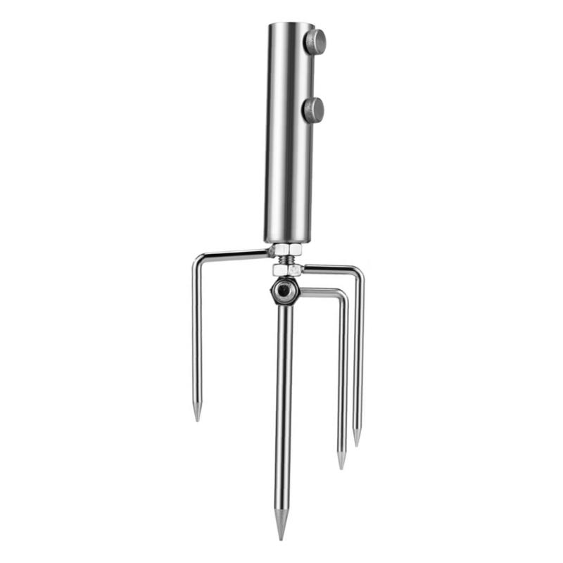 

Beach Umbrella Holder Stand Fishing Umbrella Sand Anchors Parasol Brackets for Lawn Beach Fishing Rustproof Stand 1