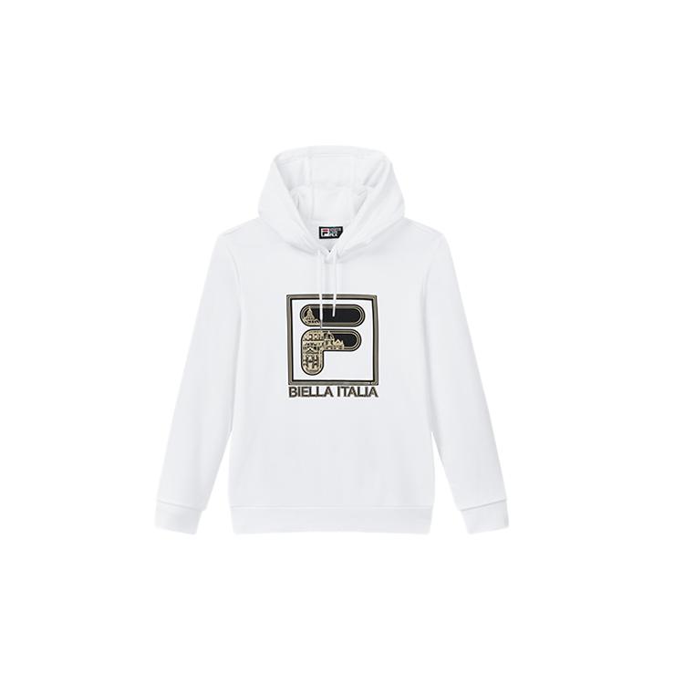 FILA Sweatshirts Men s White Hooded Moderate Regular F11M018206FWT XXL