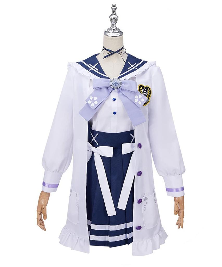 [Milky Time] Hololive Minato Aqua Cosplay Halloween VTuber Virtual Marine Sailor Uniform