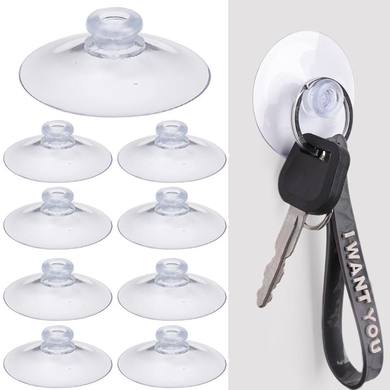 10/50 Stück Saugnapf Haken Transparent Vakuum Saugnapf Haken für Küche Badezimmer Autofenster Party Hochzeit Glas Dekor Haken Halter