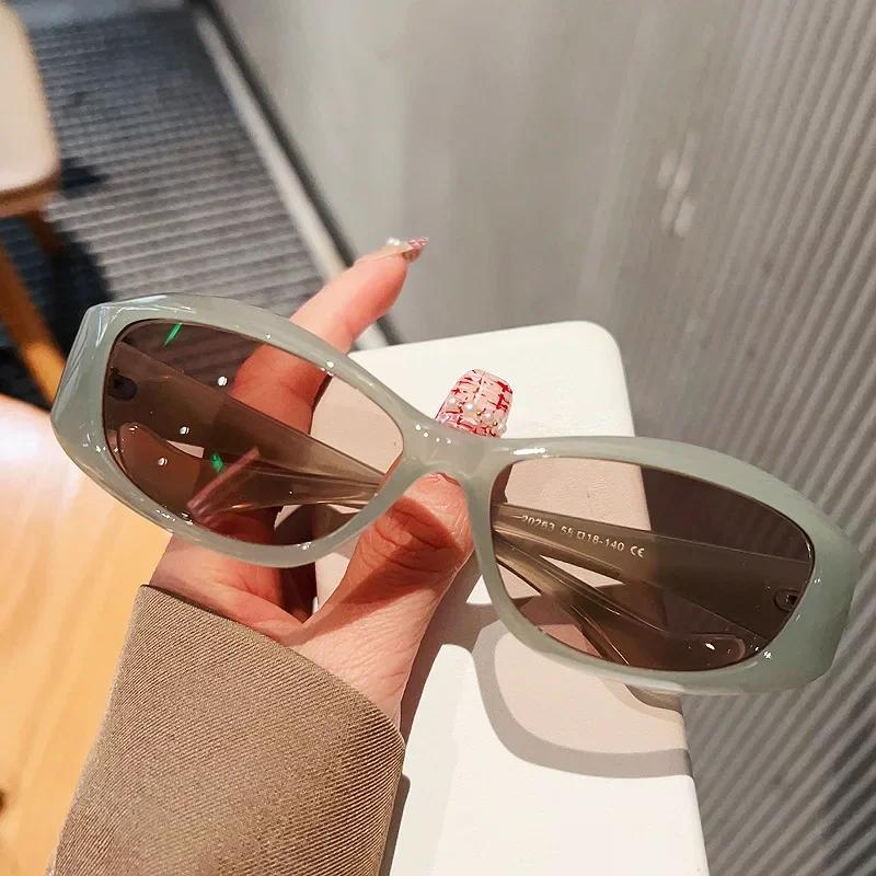 Y2K Trendy Sports Sunglasses UV400 Small Frame Unisex Fashion Cycling Glasses Outdoor Sun Protection