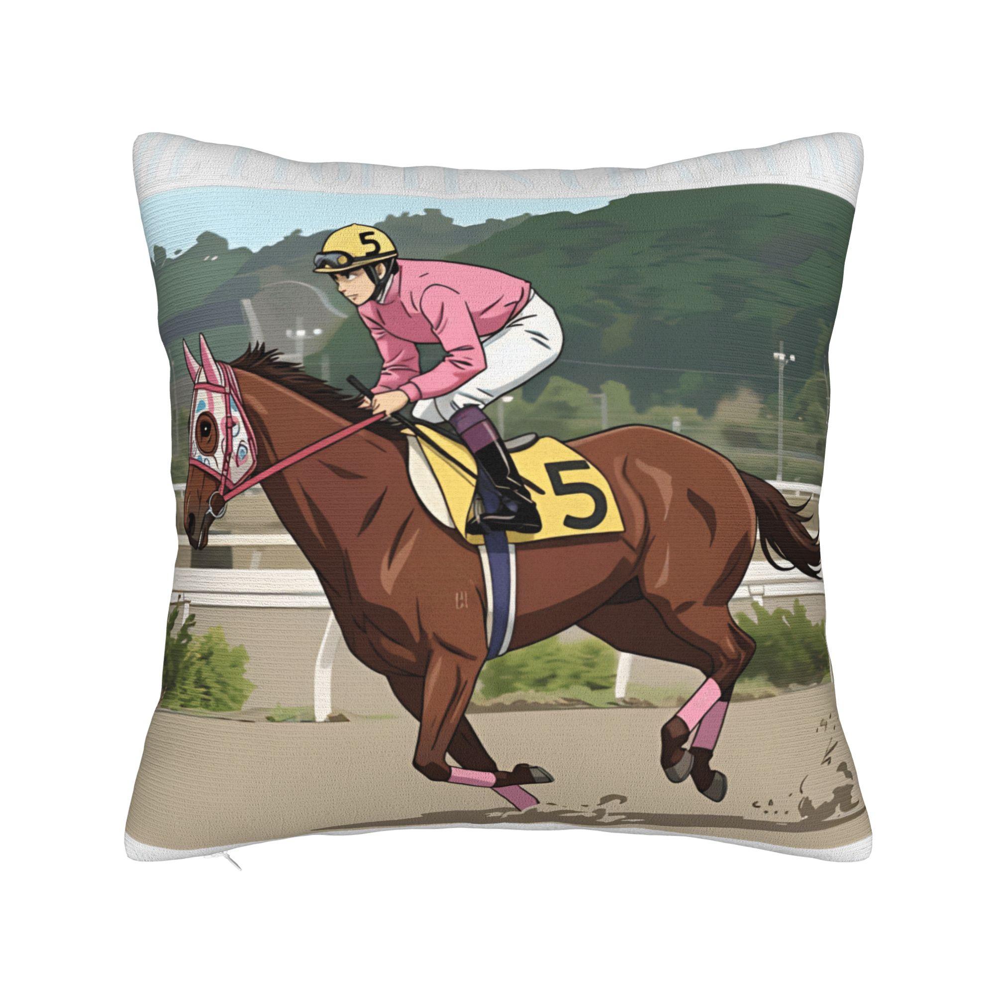 Наволочка Памяти Хару Урара Умамусуме Винтажная Наволочка Мягкие Наволочки Для Дивана Домашнее Украшение 20x20Inch