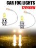 12v 55w Yellow Bulbs Car Fog Lights Long Life Quartz Halogen Bulb Replacement For All Car Models A7n2