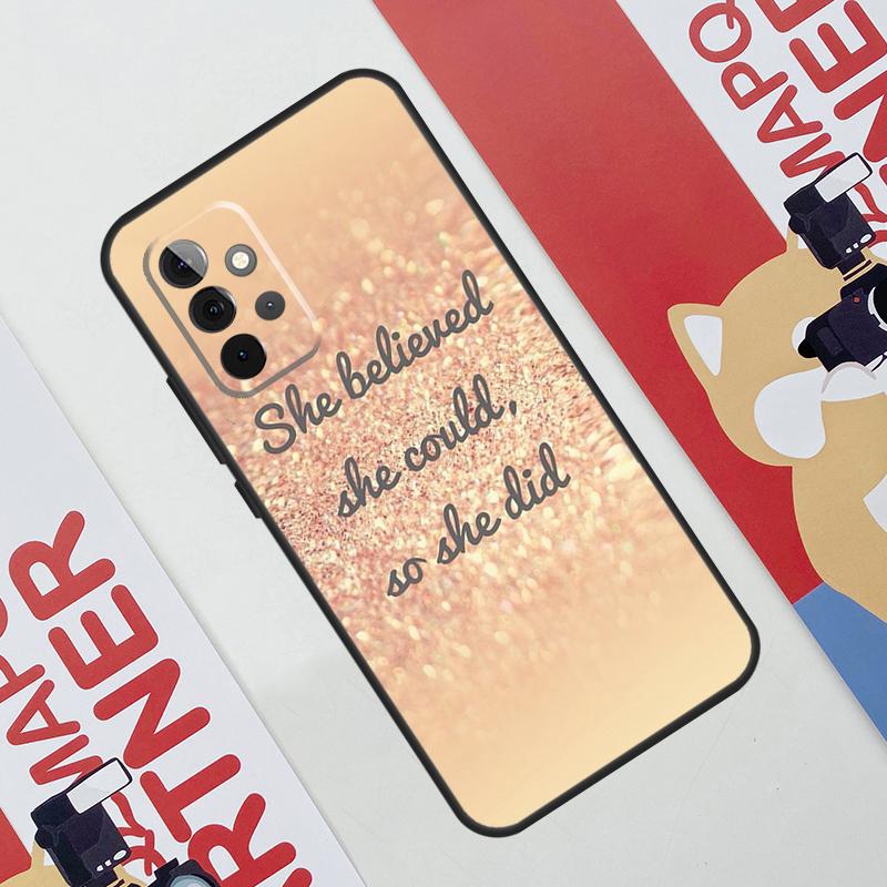 SPARKLE INSPIRATION Hülle Für Samsung Galaxy A34 A54 A14 A56 A36 A16 A06 A13 A53 A12 A22 A32 A52 A35 A17 A15 A55