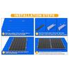 14/12/10/6 Stück Solarmodul-Montagehalterungen Mittel- und Endklemmen und Schienen-Kit für Dacheindeckung Solarmodule verschiedener Größen