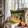 The Adventures of T-Tintin Animation Pillow Case Square Pillow Bedroom Sofa Leisure ComfortCar Living Room Home Decoration 40X40