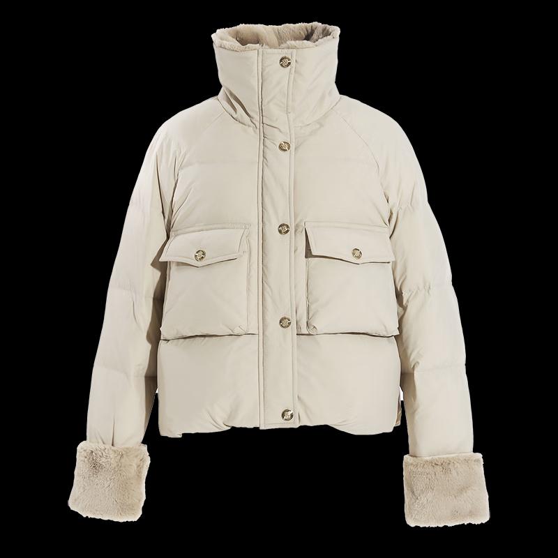 Shetu Women's Relaxed Fit Down Jacket with Large Pockets