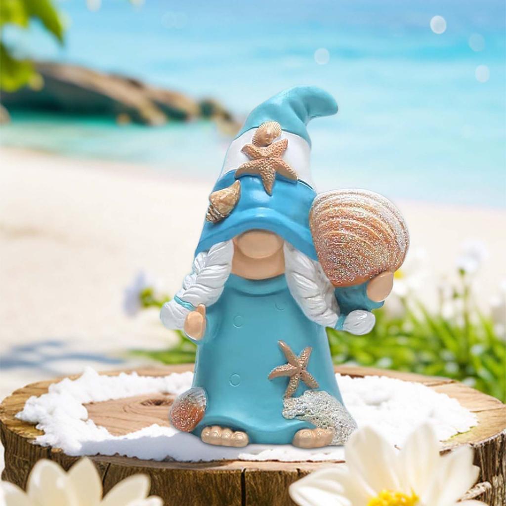 Creative Ocean Resin Mediterranean Style Summer Home Store Beach Scene Decoration Ornaments