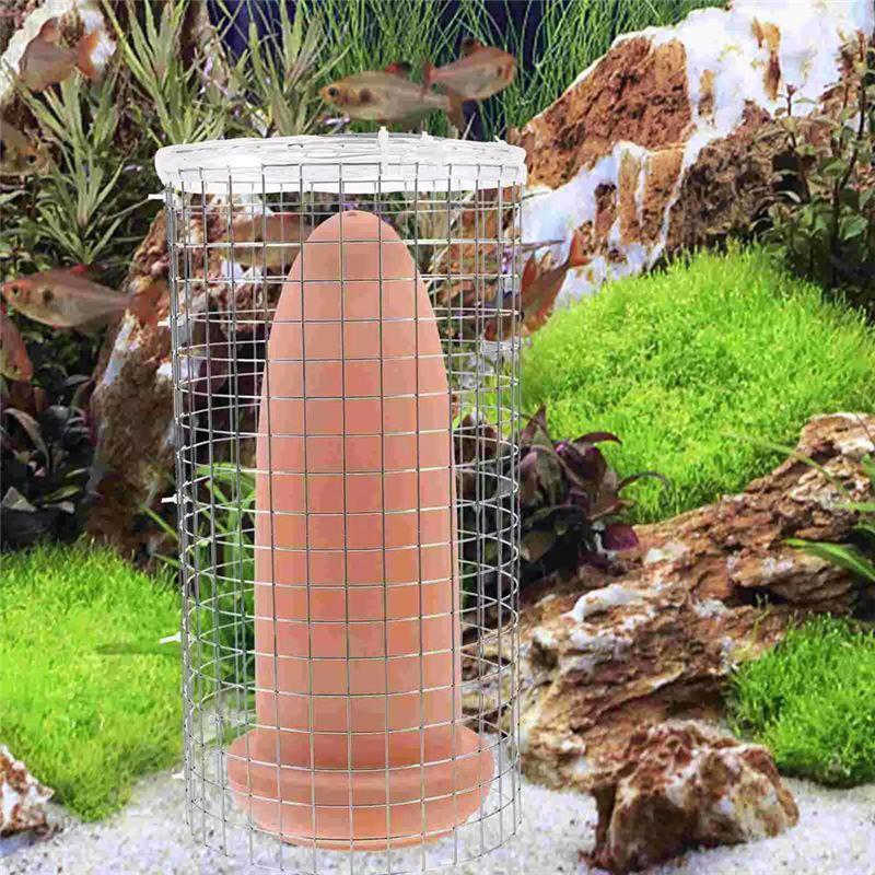 AT21-Spawning Bucket Fish Incubator Breeding Cone Aquarium Decoration Tank Fish Incubator Ornament Fish Tank Clay Cell