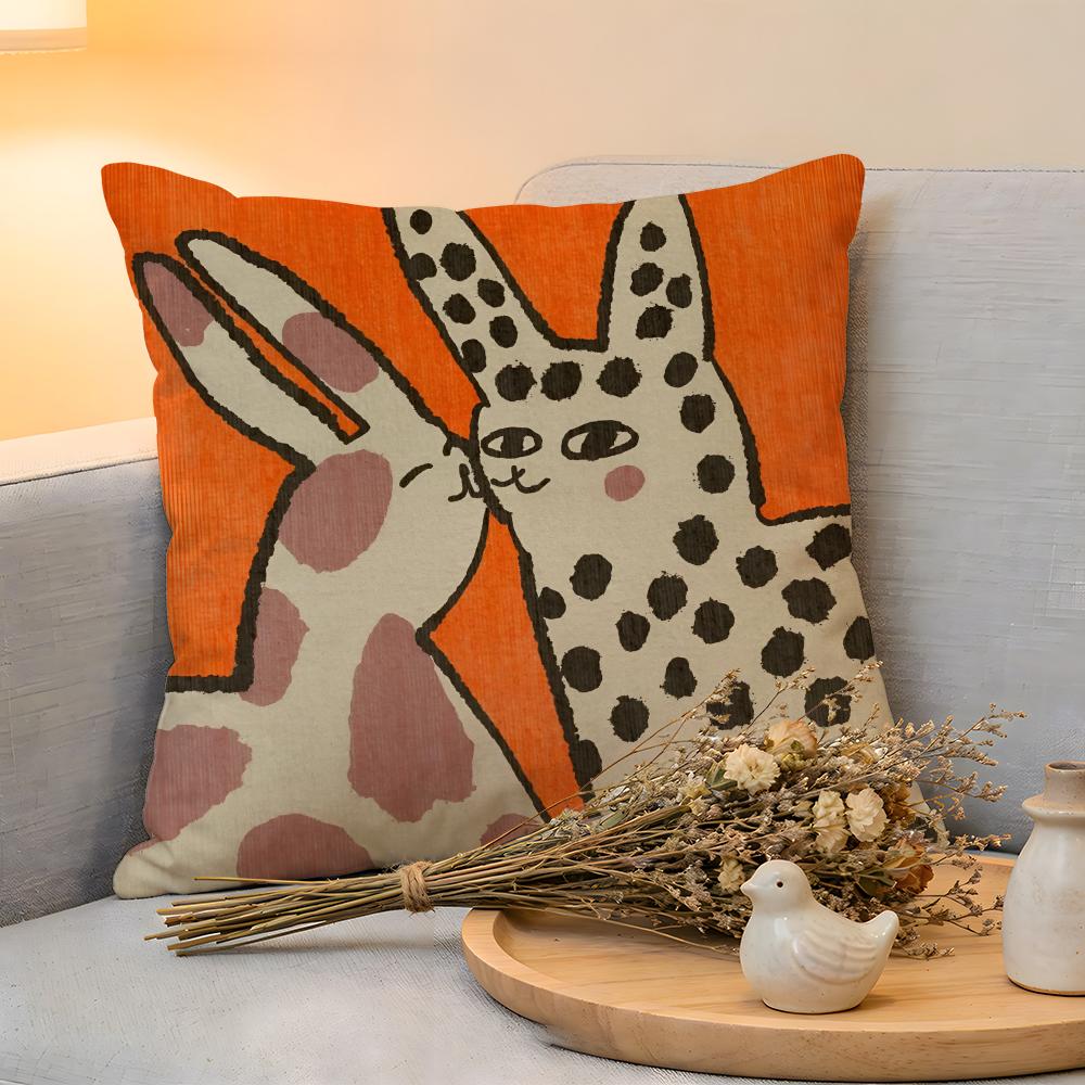 Cushion Cover Linen SkinFriendly Soft Decorative Case for Sofa Home Decor Vantage Abstract Anime Cute Pet Cat Dog Pillow Cover