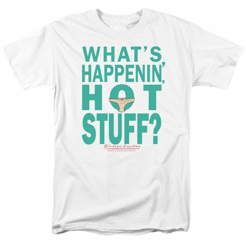 26 Sixteen Candles Whats Happenin T Shirt Mens Licensed Movie Tee Jake White Unisex T-Shirt M