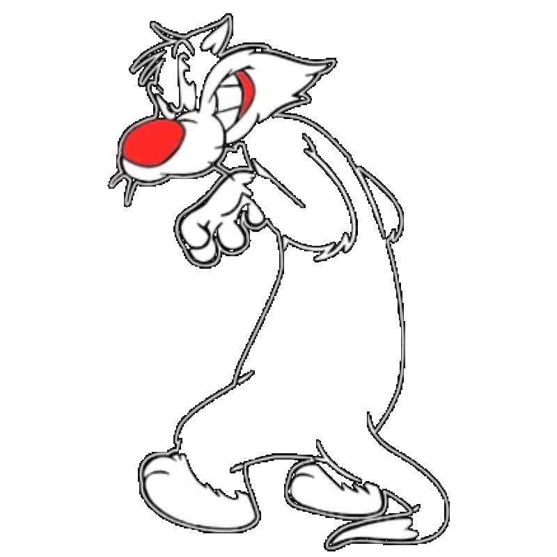 Oversized T Shirt Black Sylvester The Cat Cartoon Print Casual Streetwear Men's Tee