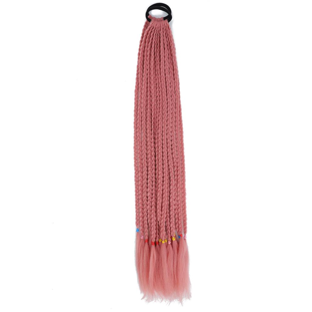 Colorful Braid Hair Extensions Rubber Bands Rainbow Braid Synthetic Wigs  Accessories Women Girls Party Cosplay Festive Dress Up