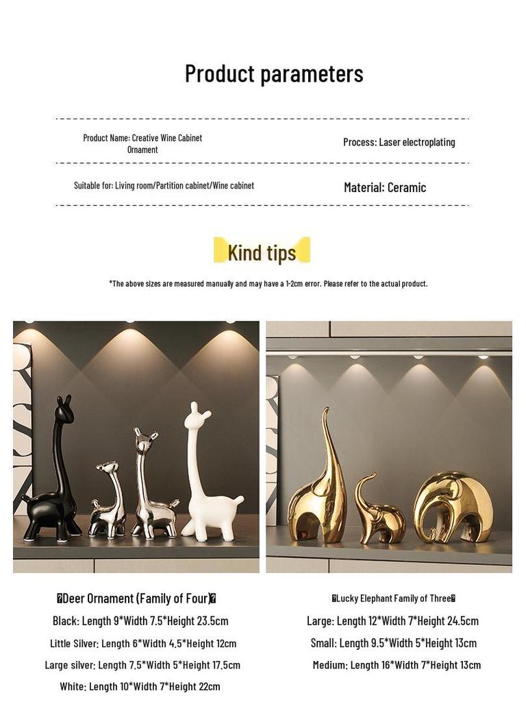 Dekoracja Jelenia Biała Porcelana Dekoracja Domu do Salonu lub Gabloty na Wino