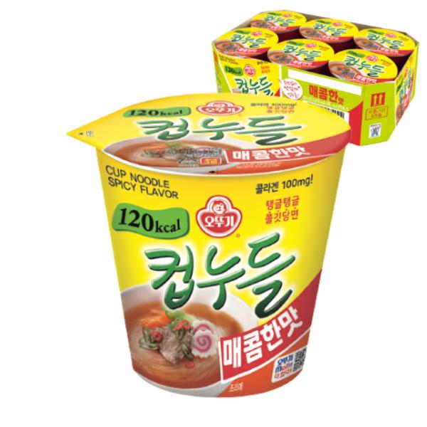 Ottogi Cup Noodles Spicy Flavor 37.8g, 6 Pieces