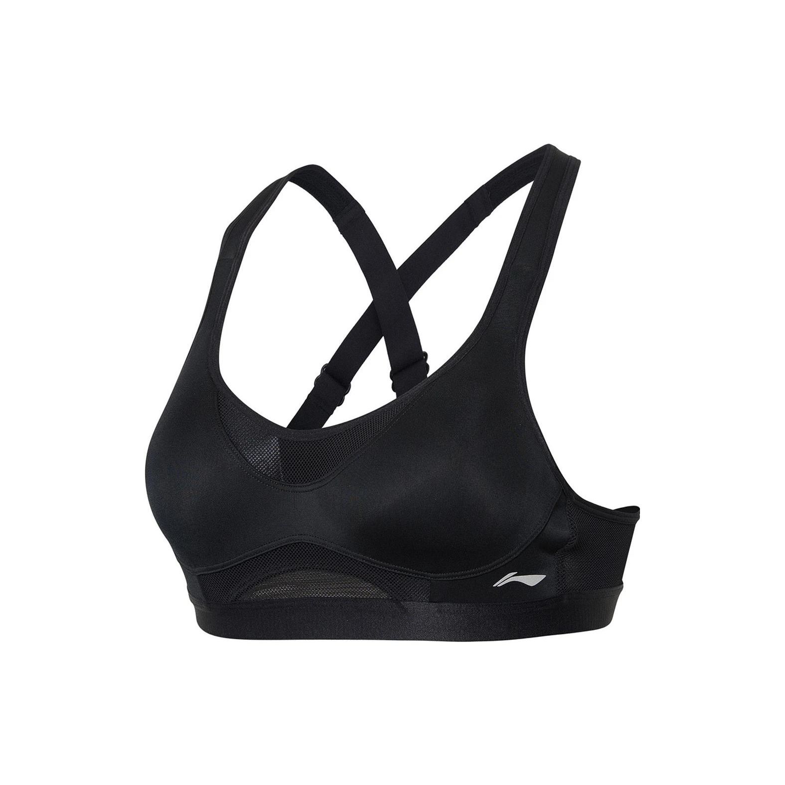 

Li Ning Training Series однотонный облегающий спортивный жилет с высокой поддержкой унисекс, топы черного цвета AUBR098-4 M
