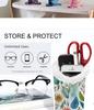 Premium Magnetic Fluffy Eyeglass Stand: Scratch-Proof PU Printed Desktop & Bedside Storage Rack