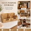 Woven Storage Basket for Desk Coffee Table - Multipurpose for Snacks and Cosmetics