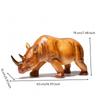 Rhinoceros Figurine Resin Rhino Modern for Office Desk, Display Cabinet