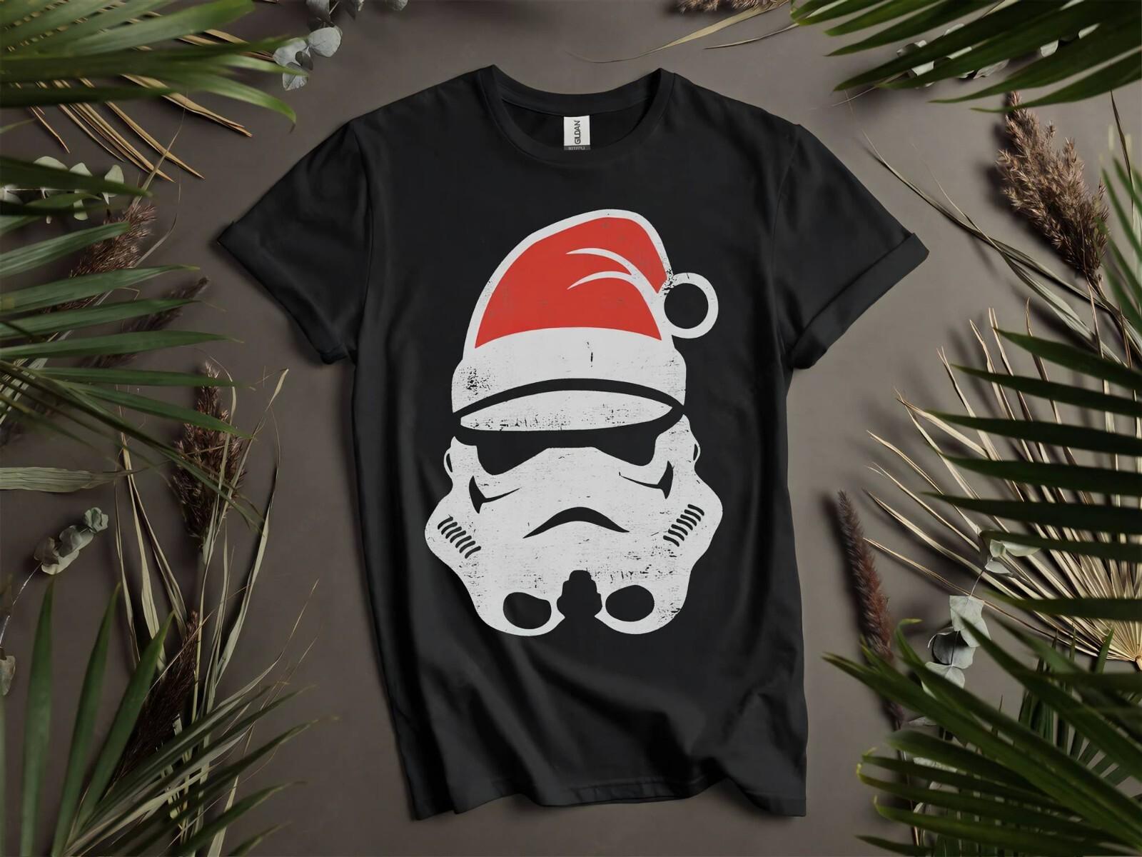Retro Santa Stormtrooper Custom T-Shirt Mens Womens Tees Top T Shirt Mens Womens Tees Top Men Women Unisex Tshirt K702 3XL
