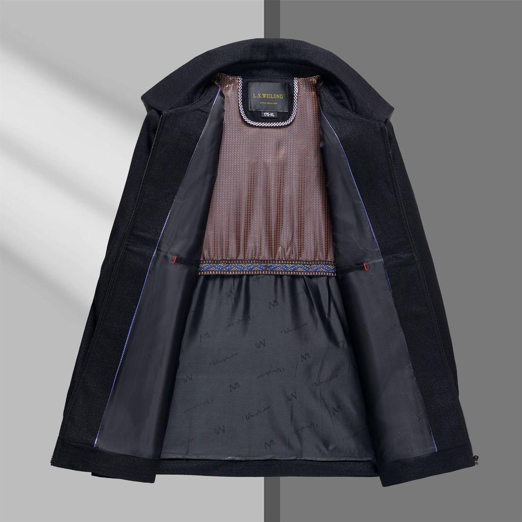 Men's Grandpa Style Jacket - Spring & Autumn Middle-Aged Wear