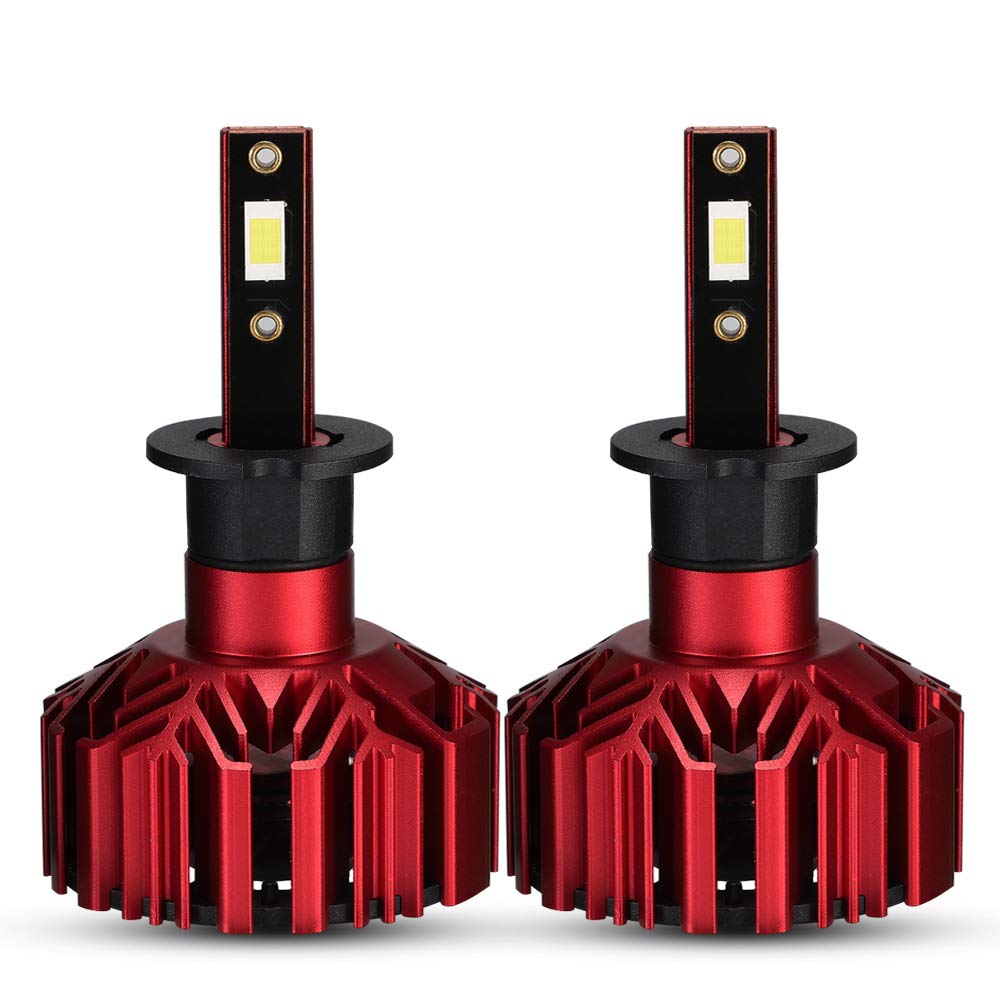 NOVSIGHT Japan Direct Store Series Super Bright 60W 10000LM 6000K H3 Car LED Lamps NOVSIGHT-N11 - (30Wx2) (5000LMx2) - Headlights/Fog