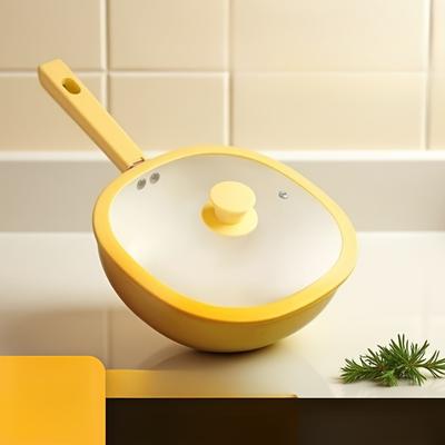 Padella antiaderente Kuimu in stile giapponese con coperchio, Costruzione in ghisa e acciaio inossidabile, Compatibile con induzione, Manico ergonomico