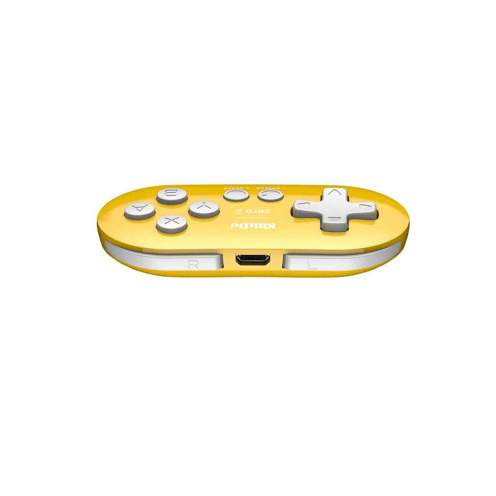 8bitdo Zero 2 Game Bluetooth for Raspberry and Yellow Edition Controller, Wireless, Windows, Android, macOS, Pi, Steam,