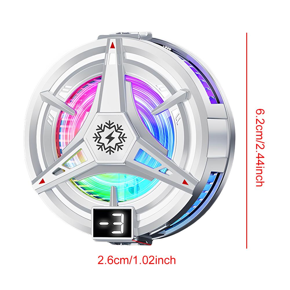 TL07 Magnetic Back-clip Phone Cooler 3 Speeds Semiconductor Cooling Fan Mobile Phone Heatsink 3 Speed Radiator for iPhone