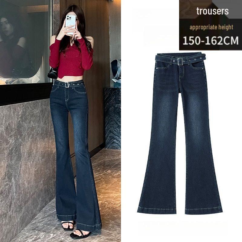 

Женские джинсы клеш с высокой посадкой и облегающего кроя - Модная весенне-осенняя одежда S